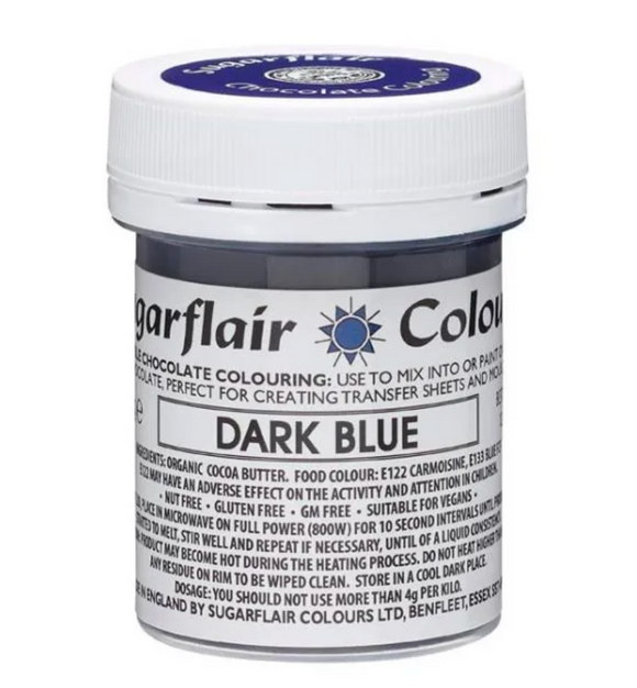 Sugarflair Kakaosmør farve - Dark Blue