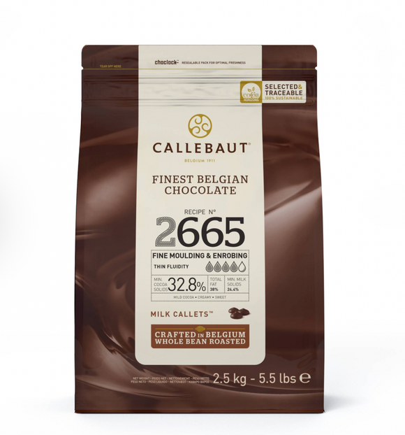 Callebaut 2665 Lys Chokolade - 2,5kg