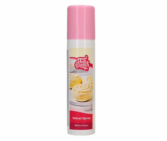 Funcakes Velvet Spray 100ml - Hvid Choko