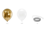 Ballon Guirlande: Hvid/Guld