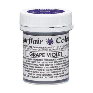 Sugarflair Kakaosmørfarve - Grape Violet