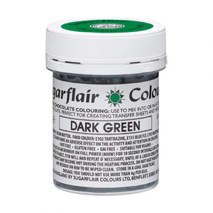 Sugarflair Kakaosmør farve - Dark Green