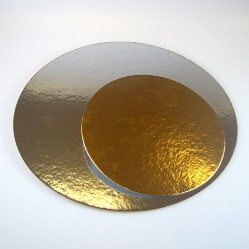 Kagepap Ø26 - 3 stk. Guld/Sølv
