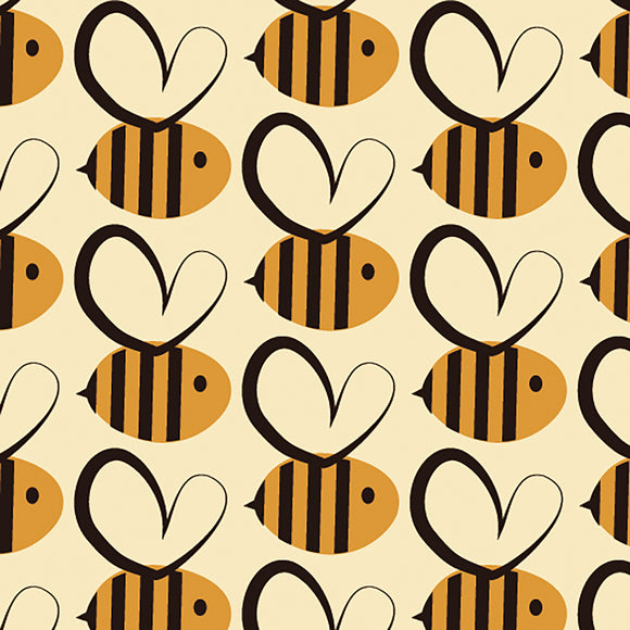 Transfersheet 3 stk. - Sweet bees